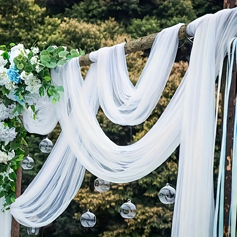 Chair Sash Organza - 5/10M 깎아 지른 크리스탈 웨딩 Tulle