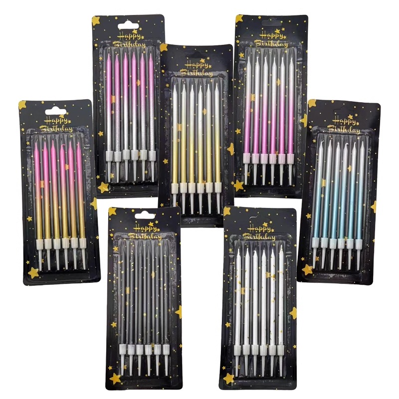 Wedding Decoration Supply - 30/50 상자 그라디언트 색상 생일 촛불