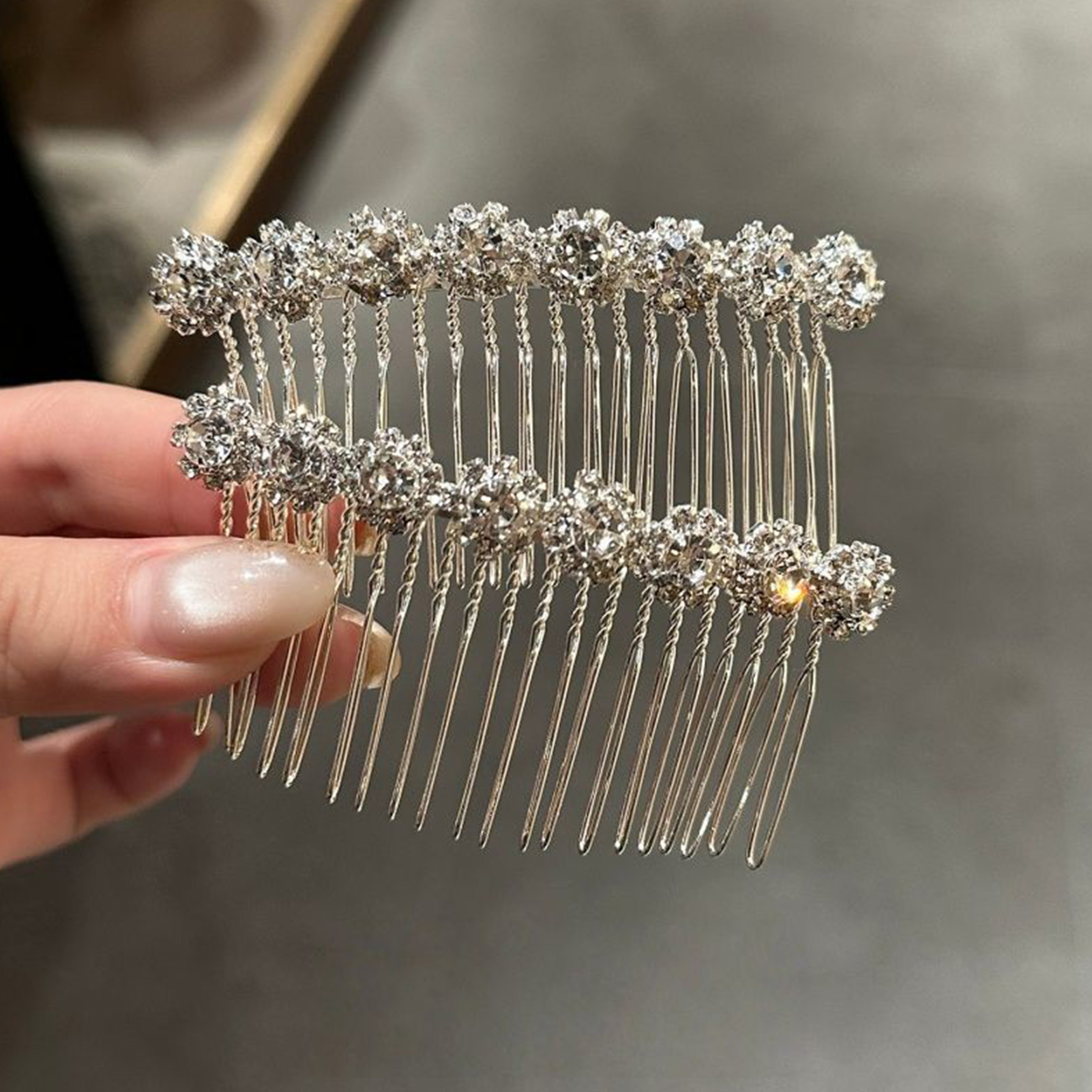 Wedding Decoration Supply - 미니멀리스트 라인스톤 꽃 머리핀, 신부 웨딩