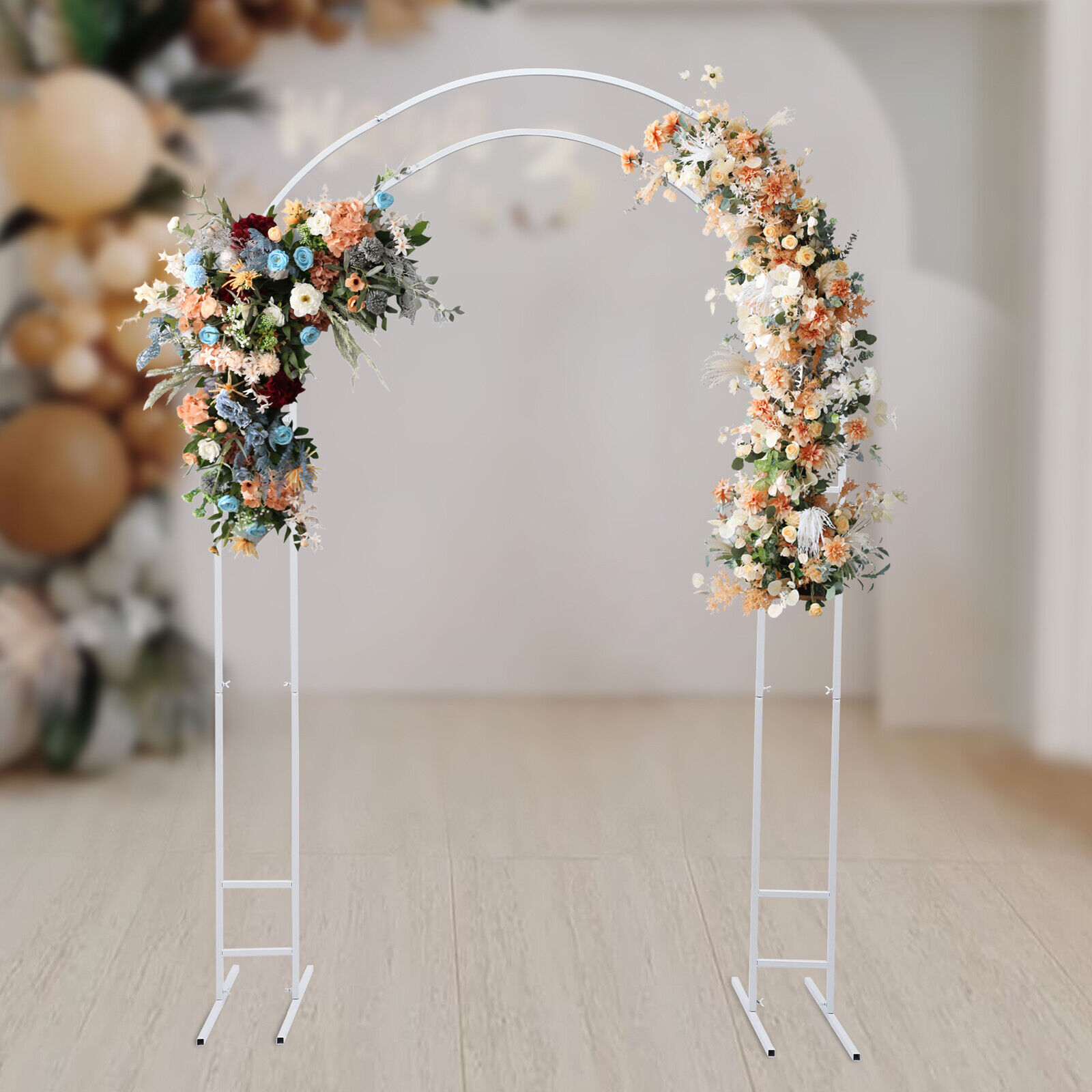 Wedding Balloon Arch - 금속 웨딩 스탠드 아치 프레임 배경