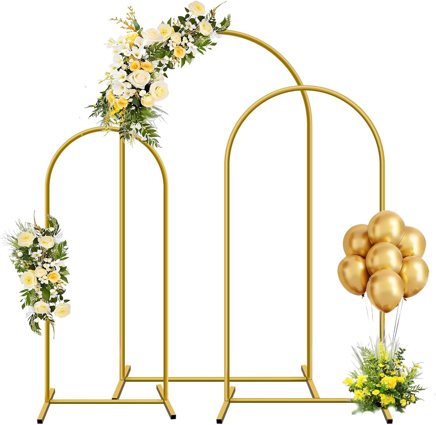 Wedding Balloon Arch - 1개 골드 메탈 아치 백드롭 스탠드