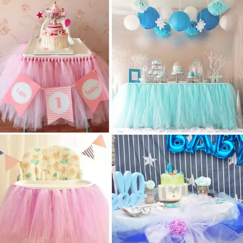 Chair Sash Organza - 5/10M 시어 크리스탈 웨딩 튤 롤