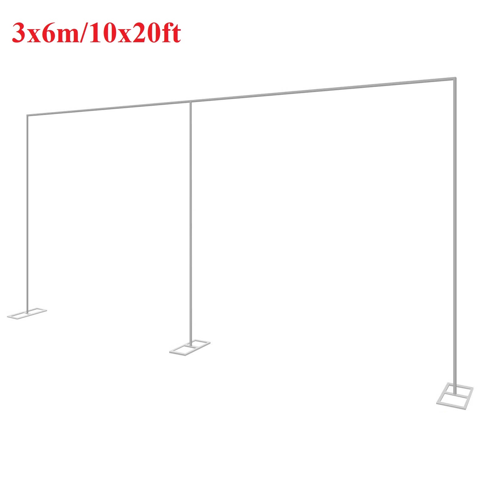 Wedding Balloon Arch - 3x6m/10x20ft 금속 웨딩 아치 스탠드 헤비