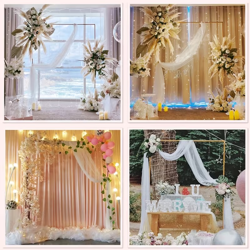 웨딩 아치 6.6피트 X 6.6피트 사각형 백드롭 스탠 - Wedding Balloon Arch 리뷰 및 가격