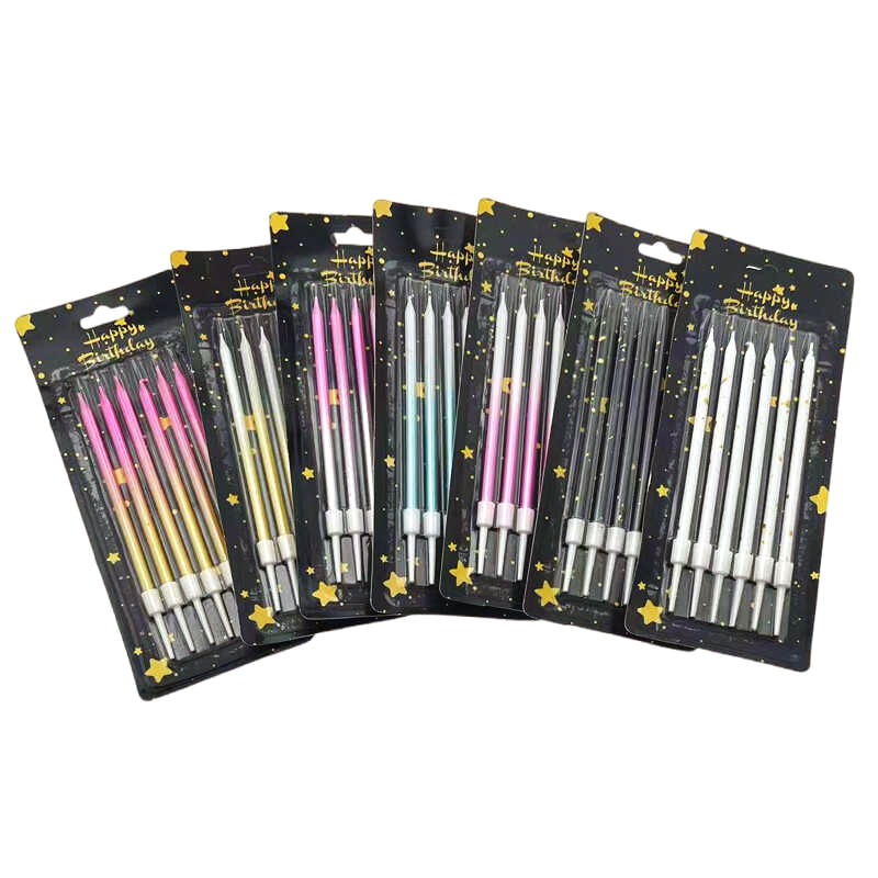 30/50 상자 그라디언트 색상 생일 촛불 케이크 베이 - Wedding Decoration Supply 리뷰 및 가격