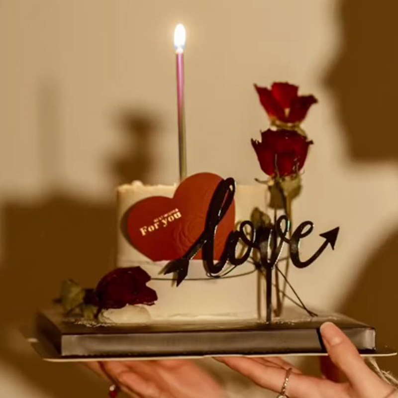 30/50 상자 그라디언트 색상 생일 촛불 케이크 베이 - Wedding Decoration Supply 리뷰 및 가격