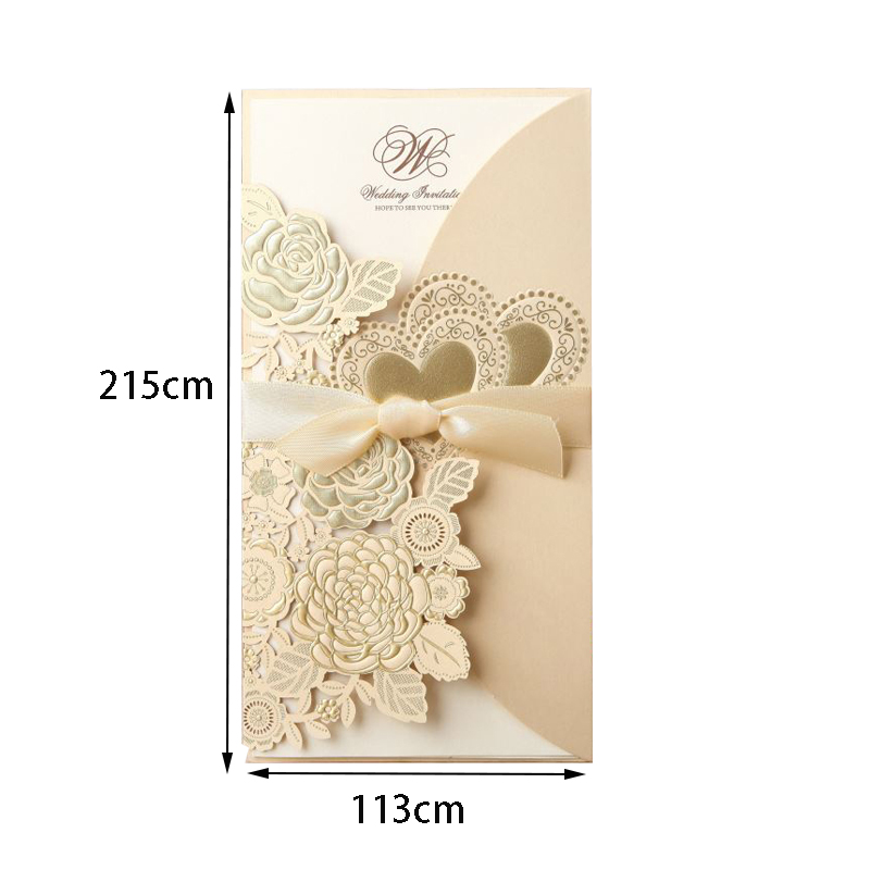 5/10Pcs 레이저 컷 결혼식 초대장 카드 사랑 심장 - Wedding Supply Business 리뷰 및 가격