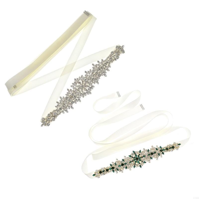 고급스러운 크리스탈 웨딩 새시 라인스톤 리본 벨트 신부 - Bridal Sash Ribbon 리뷰 및 가격