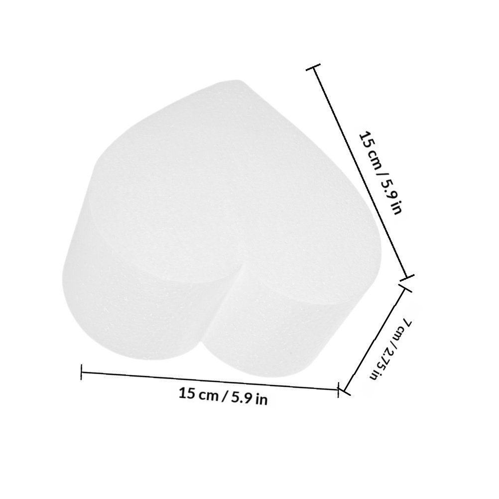 4개 하트 모양 폼 케이크 모형 세트, 실제처럼 보이는 - Wedding Decoration Supply 리뷰 및 가격