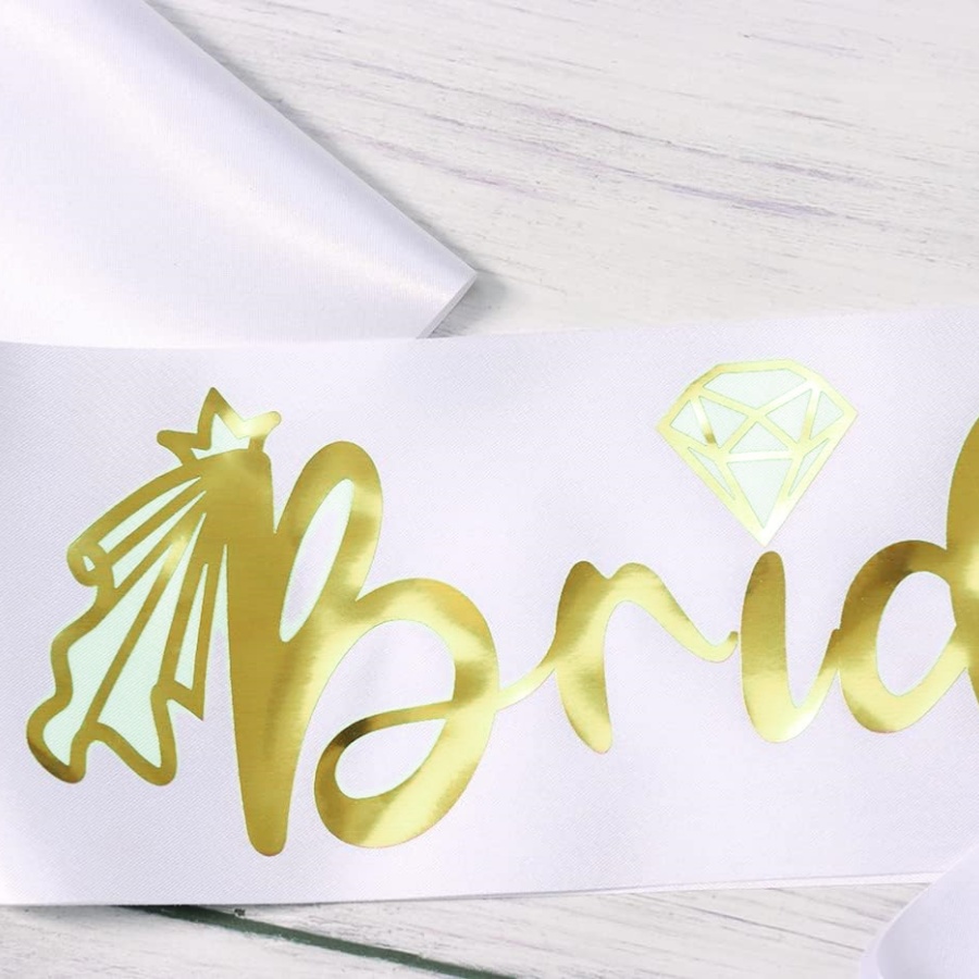 2개/1세트 처녀 파티 띠 리본 세트 - 결혼식 신랑  - Bridal Sash Ribbon 리뷰 및 가격