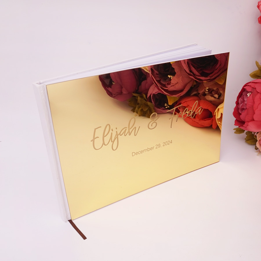 맞춤형 이름 및 날짜 생일 앨범, 맞춤형 방명록, 골드 - Personalized Guest Book 리뷰 및 가격