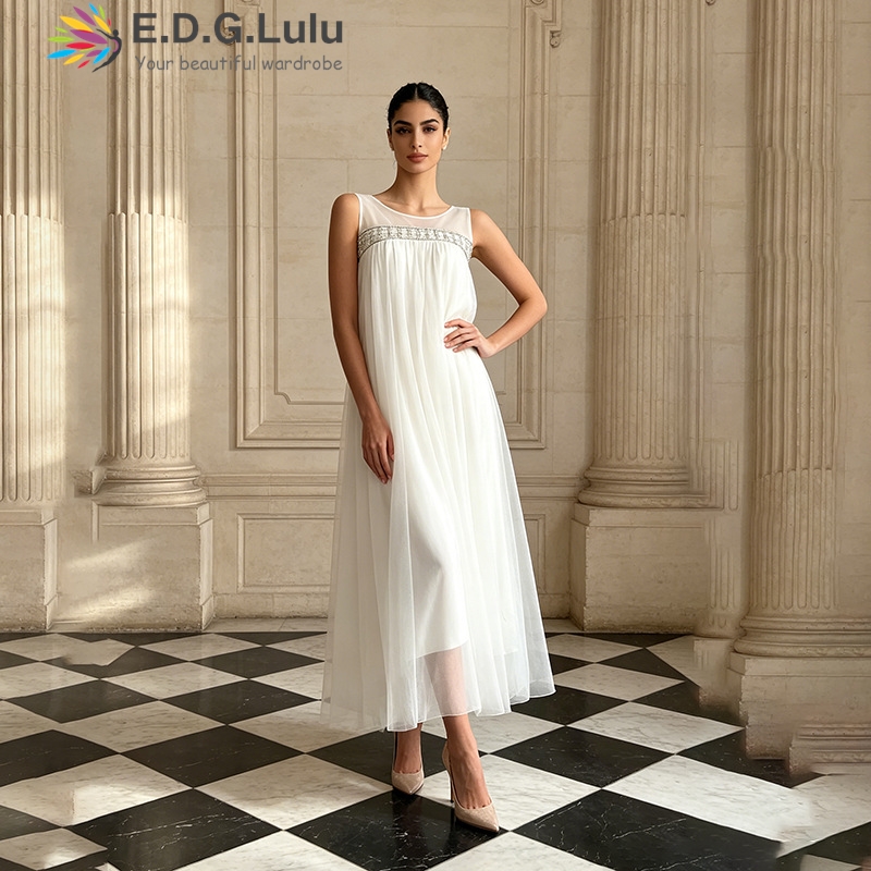 EDGLuLu 고품질 O 넥 네일 비즈 스플라이싱 민소 - Wedding Lulu 리뷰 및 가격