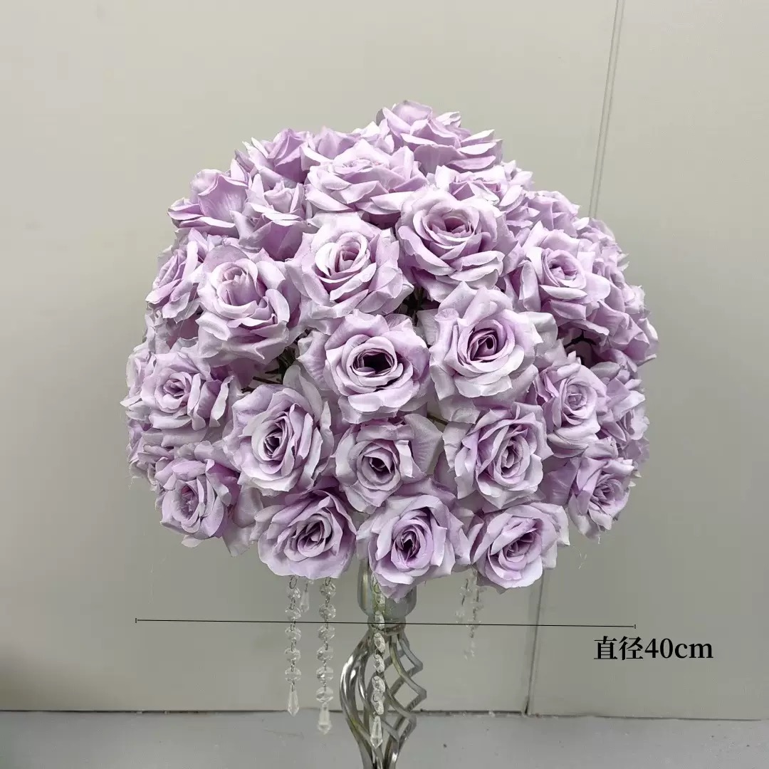 FSDKX 도매 맞춤형 무광 블루 퍼플 실크 테이블 꽃 - Supplier Wedding 리뷰 및 가격