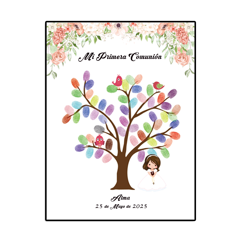 개인화 된 테마 이름 날짜 지문 DIY 그림 방명록 소 - Personalized Guest Book 리뷰 및 가격