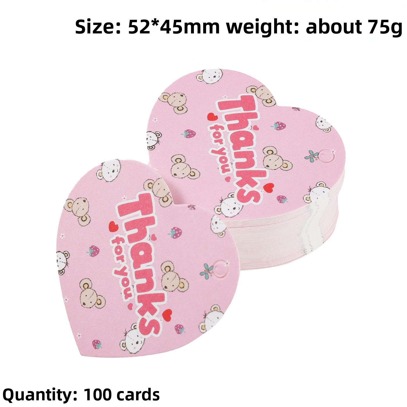 100개 감사 선물 태그 카드 하트 사랑 가방 행택 웨 - Wedding Decoration Supply 리뷰 및 가격