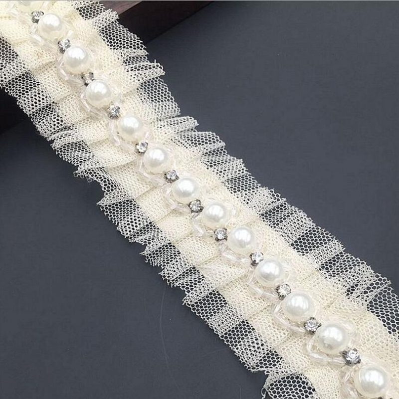 1 야드 1.5 cm 아이보리 진주 페르시 수제 레이스 - Bridal Sash Ribbon 리뷰 및 가격