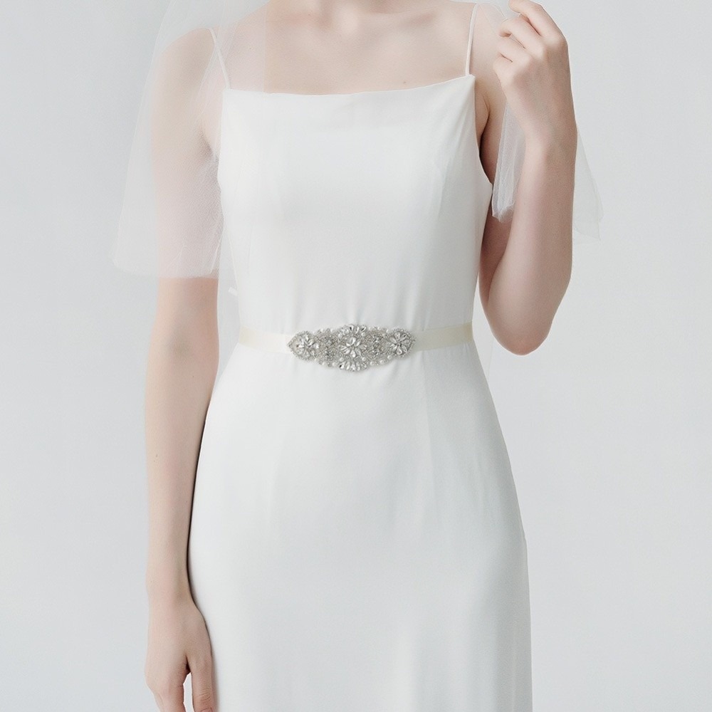 패션 리본 신부 벨트 실버 한국 스타일 웨딩 벨트 라인 - Bridal Sash Ribbon 리뷰 및 가격