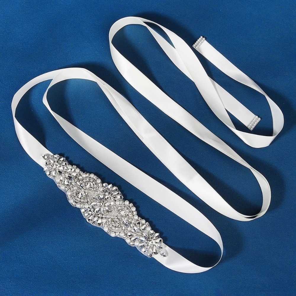 패션 리본 신부 벨트 실버 한국 스타일 웨딩 벨트 라인 - Bridal Sash Ribbon 리뷰 및 가격